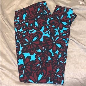 LulaRoe TC flower leggings